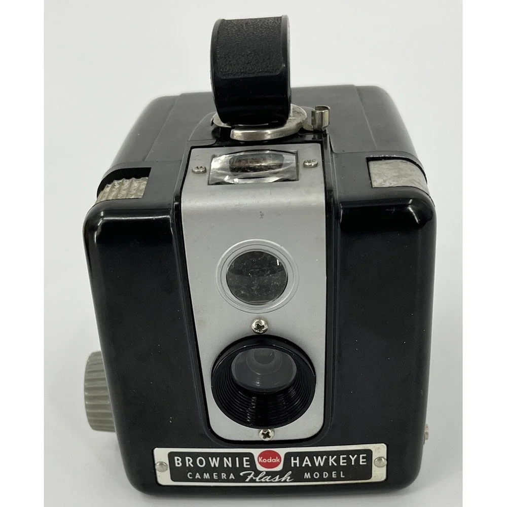 Kodak Brownie Hawkeye Camera Flash Model With Original Box Untested